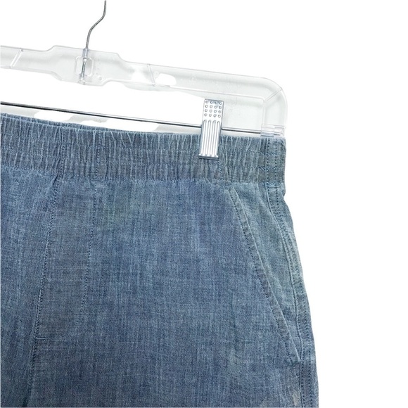 Lands End Blue Mid Rise Mom Shorts - Picture 5 of 11